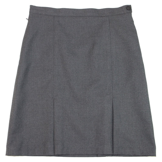 Wallace Grey Kickpleat Skirt