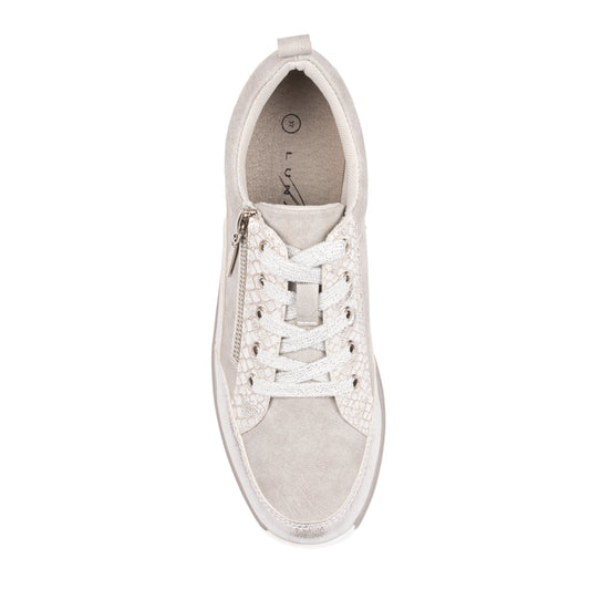 Lunar DLW004 Kiley Silver Trainers