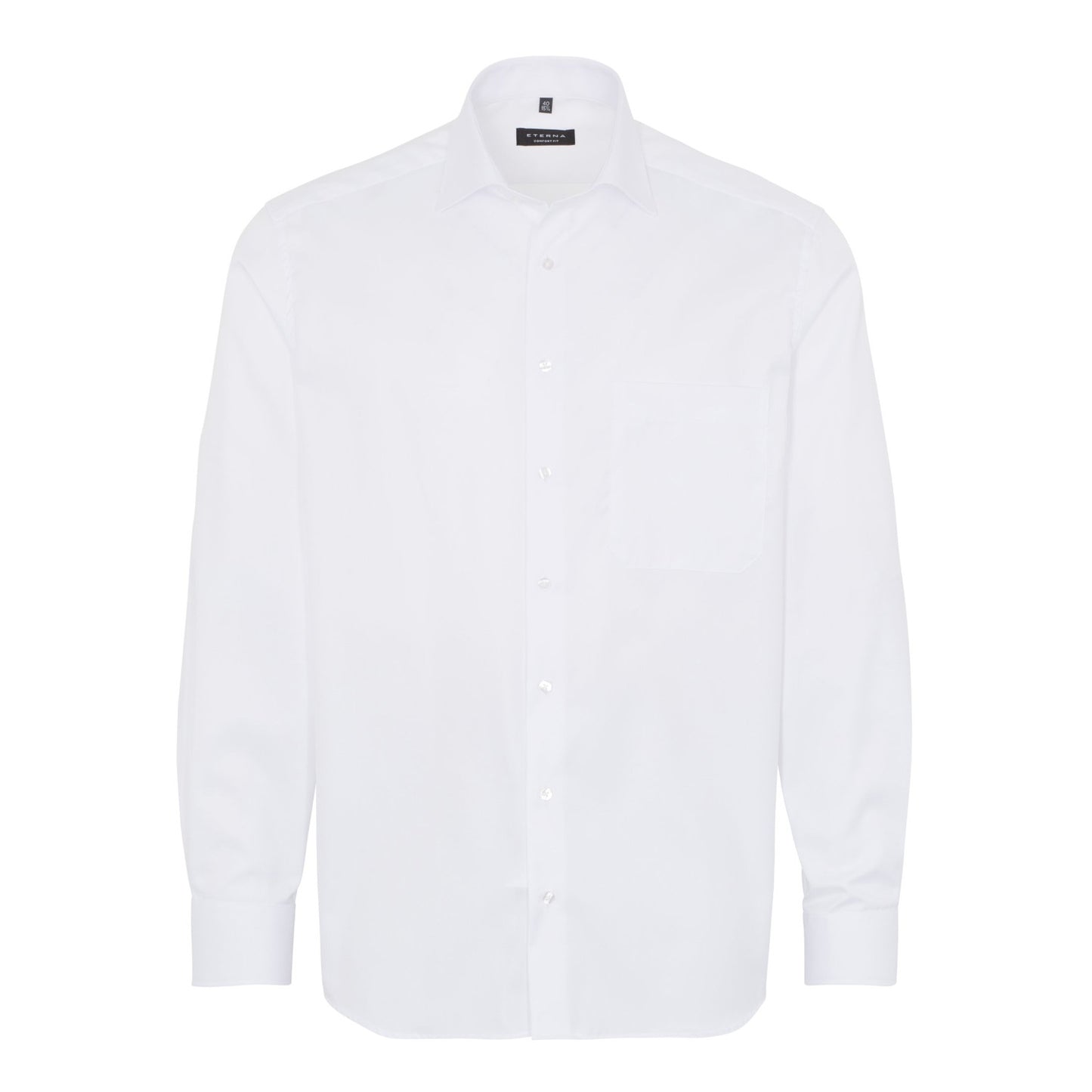 Eterna 8817 00 E19K White Comfort Fit Long Sleeve Shirt