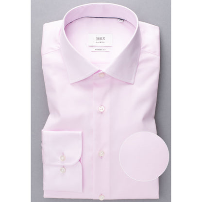 Eterna 8005 50 X687 Modern Fit Pink 2 Ply Long Sleeve Shirt
