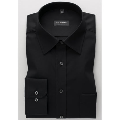 Eterna 1100 39 E198 Black Comfort Dress Shirt