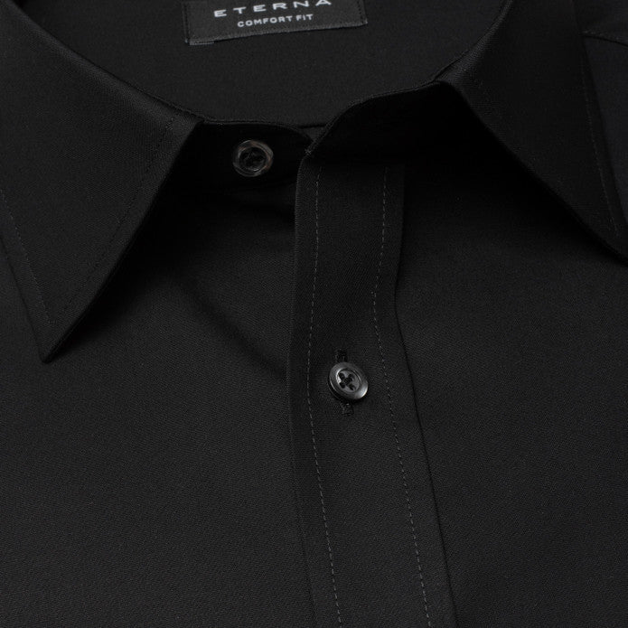 Eterna 1100 39 E198 Black Comfort Dress Shirt
