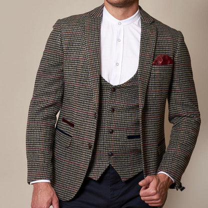 Marc Darcy Edward Navy/Grey Tweed Jacket