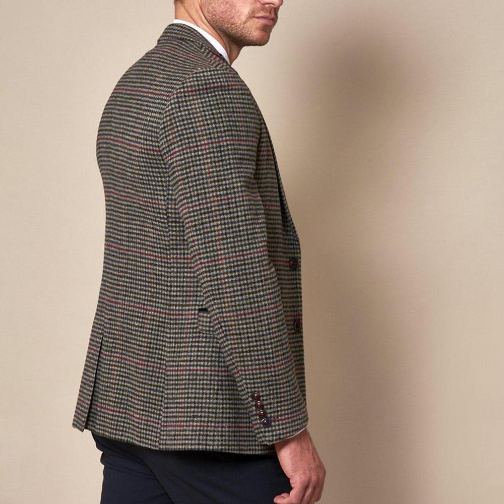 Marc Darcy Edward Navy/Grey Tweed Jacket