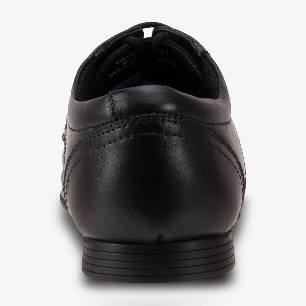 Boys Term Finn Black School Shoes