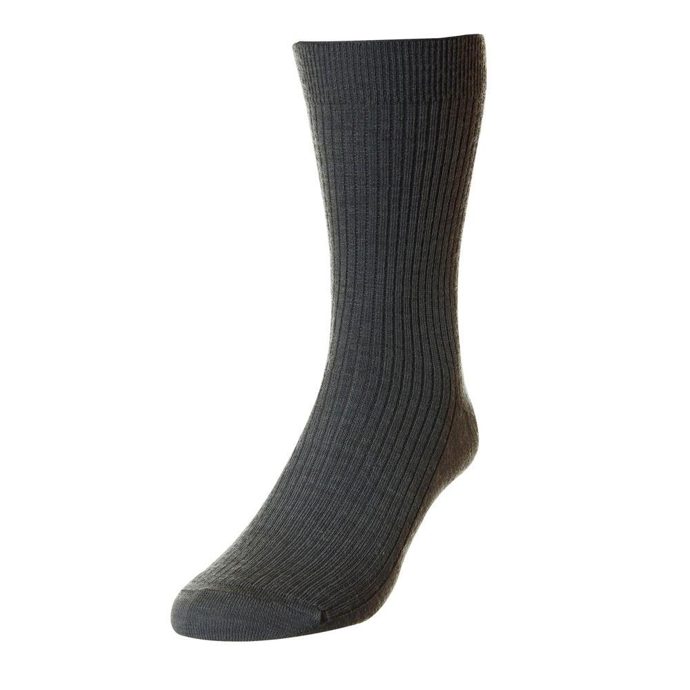 HJ Hall HJ70 Immaculate Mid Grey Wool Rich Sock