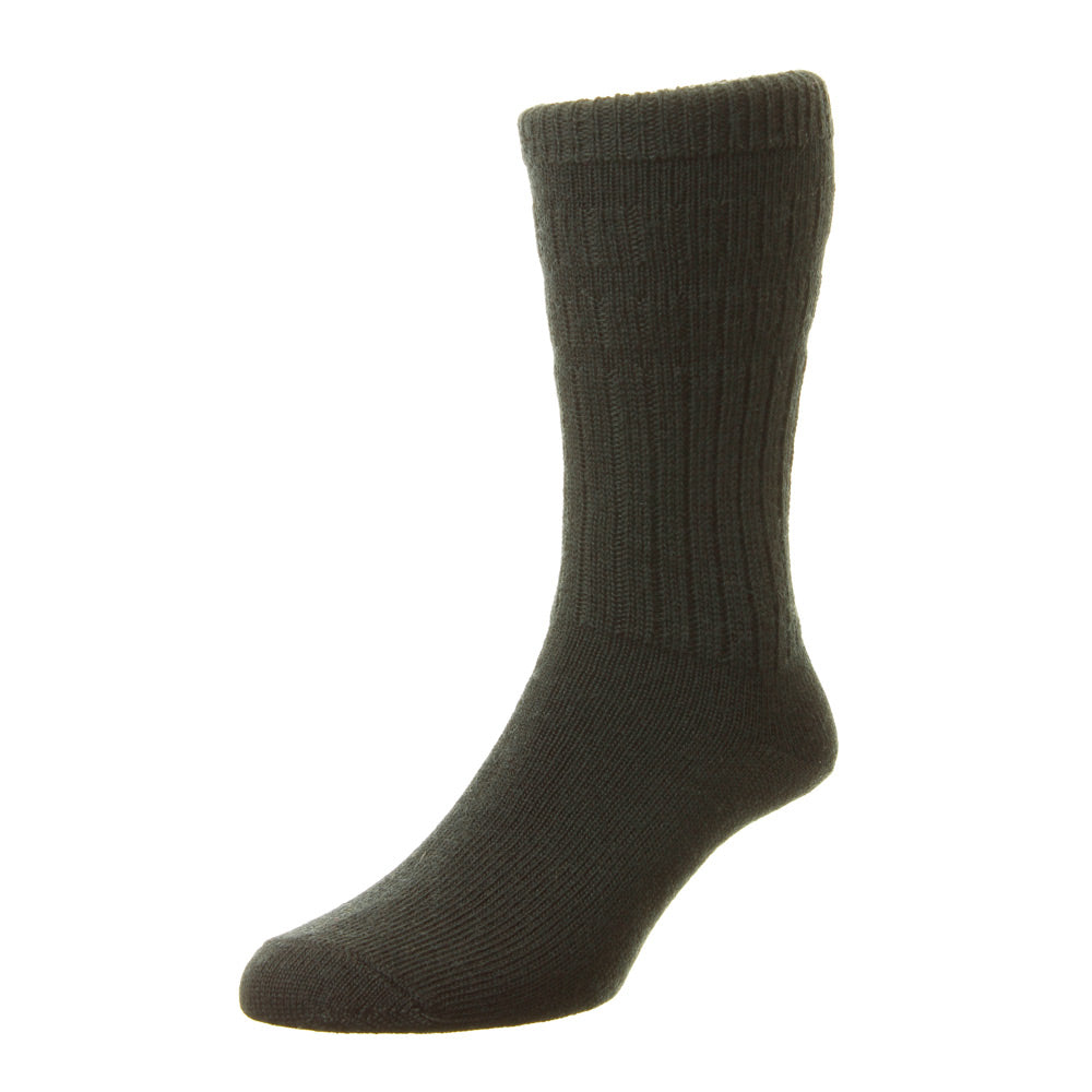 HJ Hall HJ95 Thermal Black Wool Softop Sock