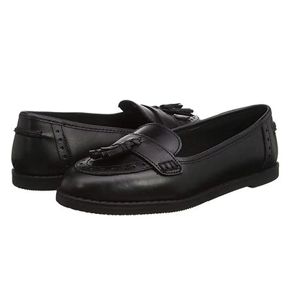 Girls Term Harley Black School Shoes
