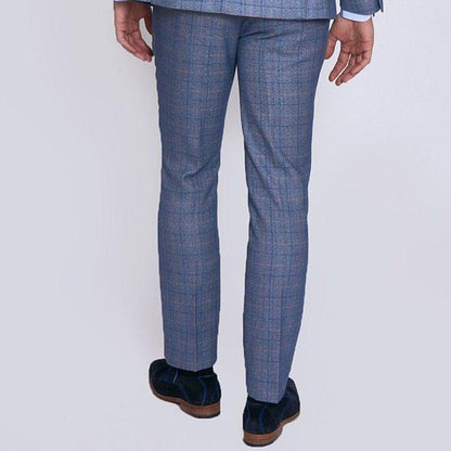 Marc Darcy Harry Blue Tweed Trouser