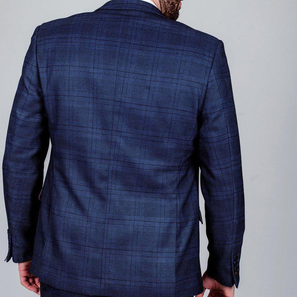 Marc Darcy Jerry Blue Check Jacket