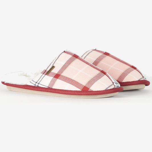 Barbour Ladies Maddie Red/Pink Slippers