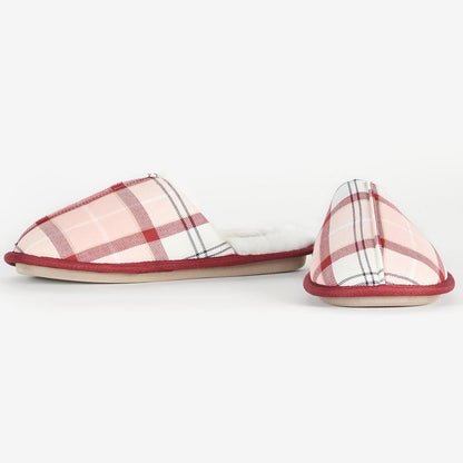 Barbour Ladies Maddie Red/Pink Slippers