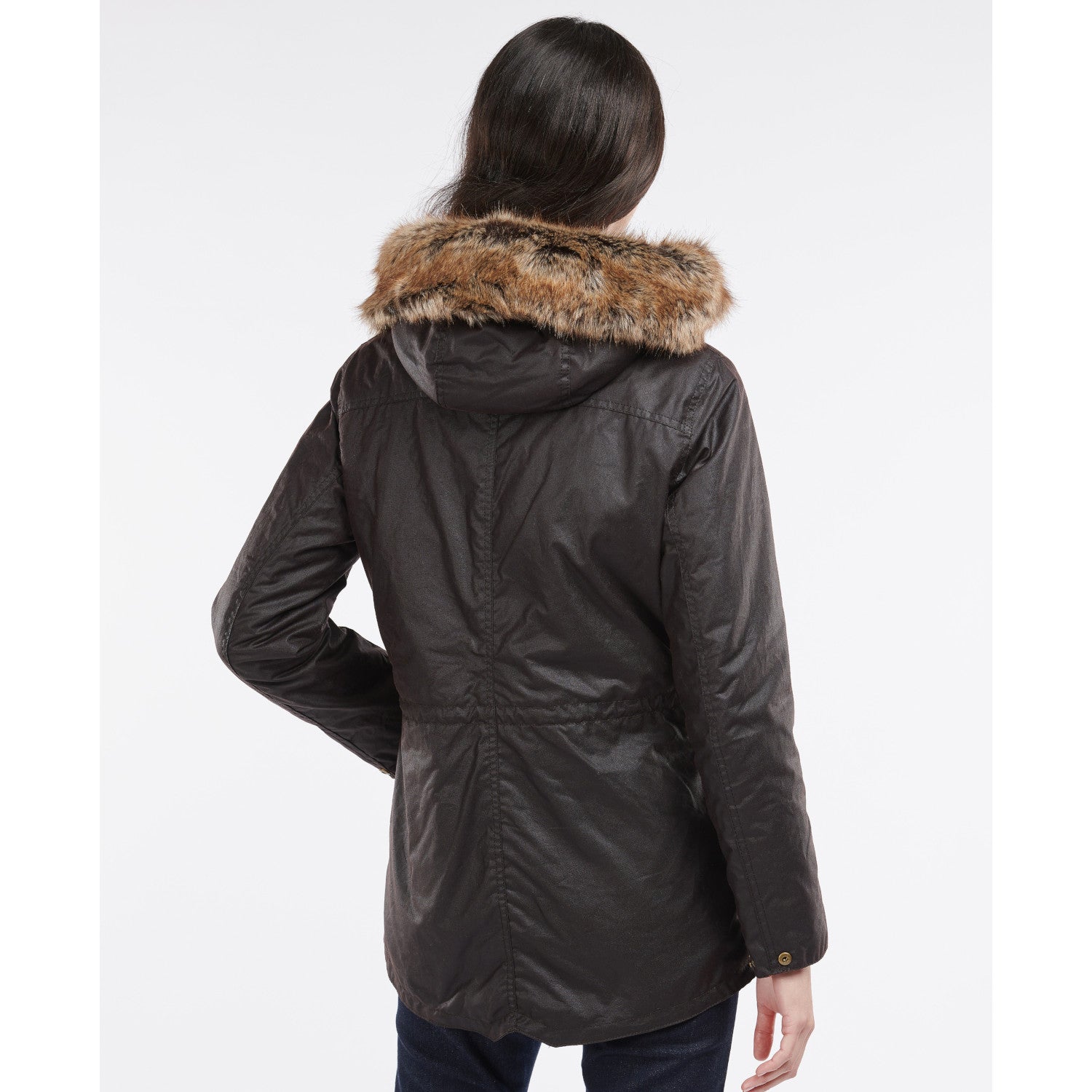 Barbour kelsall waxed hooded jacket deals black