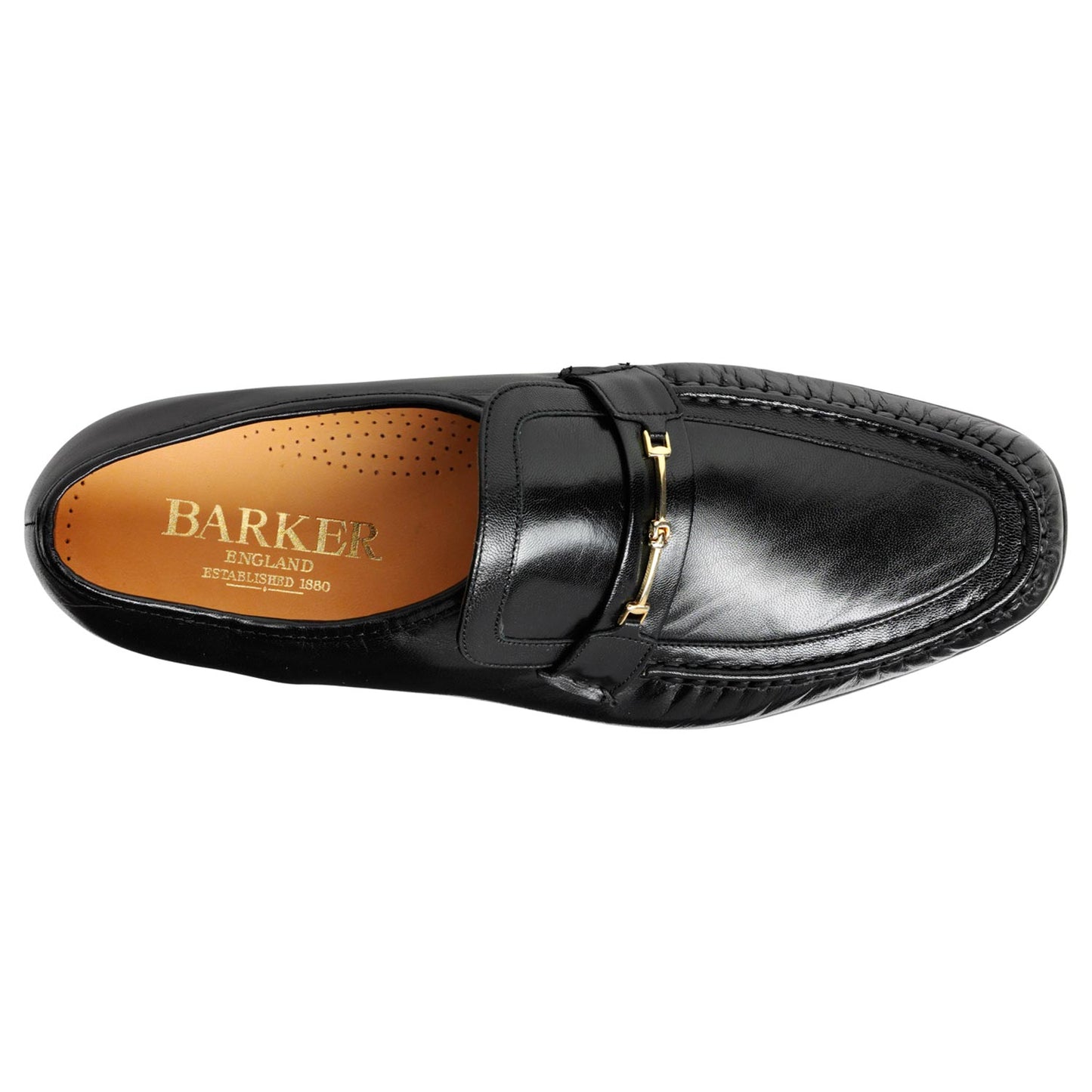 Barker Laurie Black Kid Slip On Shoes