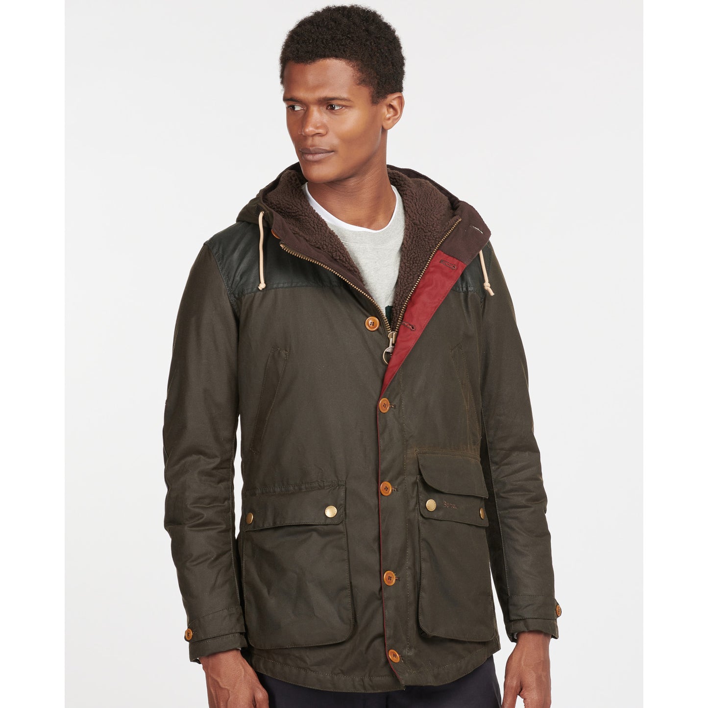 Barbour Game Parka Wax Olive