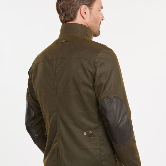 Barbour Ogston Olive Green Wax Jacket