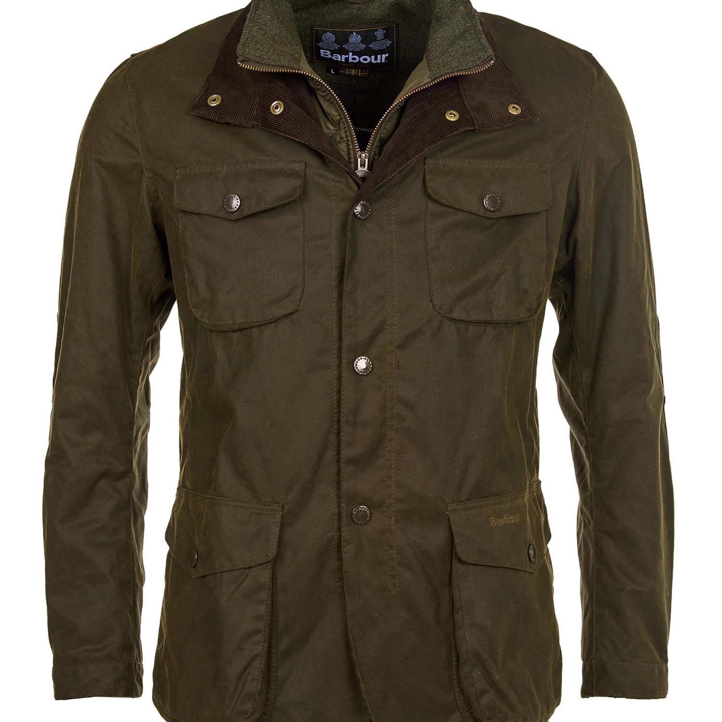 Mens barbour jacket store olive