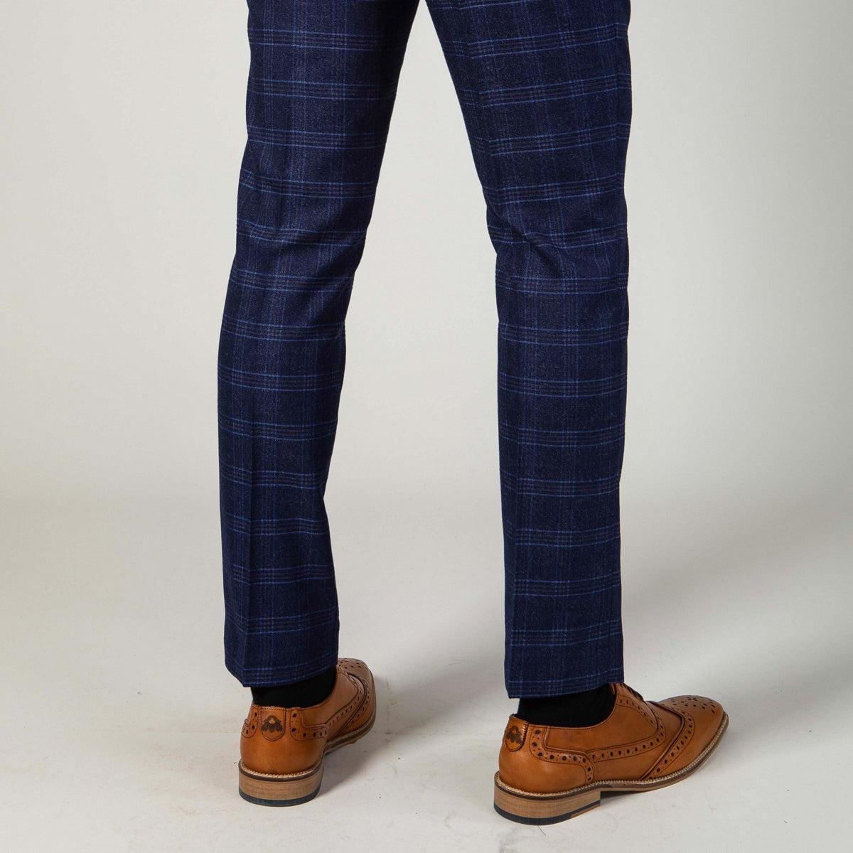 Marc Darcy Chigwell Navy Tweed Trouser