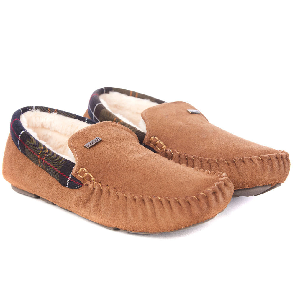 Barbour Monty Camel Slippers