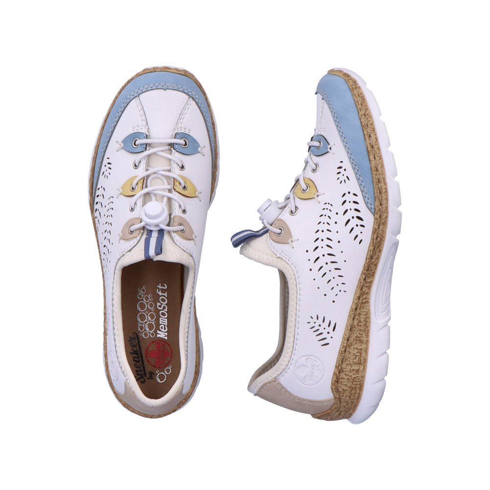 Rieker N4276-80 White Multi Casual Shoes