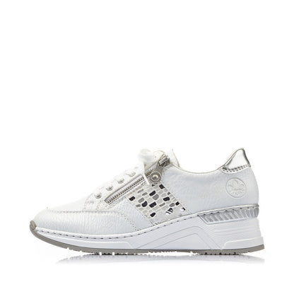 Rieker N4322-80 White Trainers