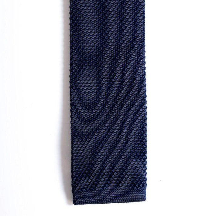 Marc Darcy Navy Knitted Tie