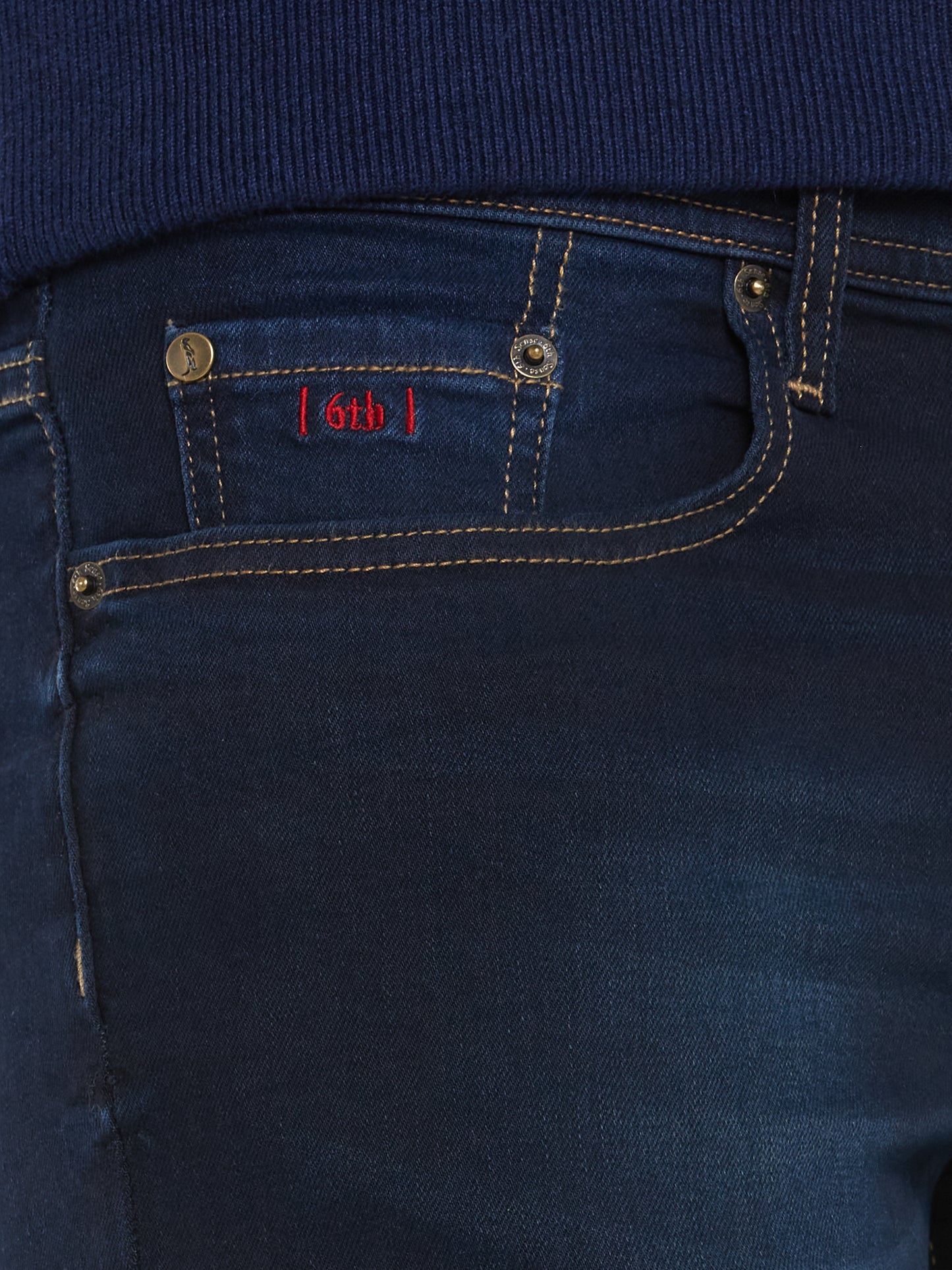 6Th Sense Nevada Blue Black 12 Straight Leg Jeans