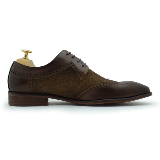 Paolo Vandini Nyland Canvas Brown Formal Shoes