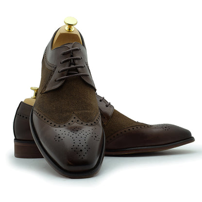 Paolo Vandini Nyland Canvas Brown Formal Shoes