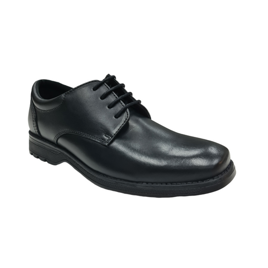 Boys Term Clerk Tyson Black School Shoes