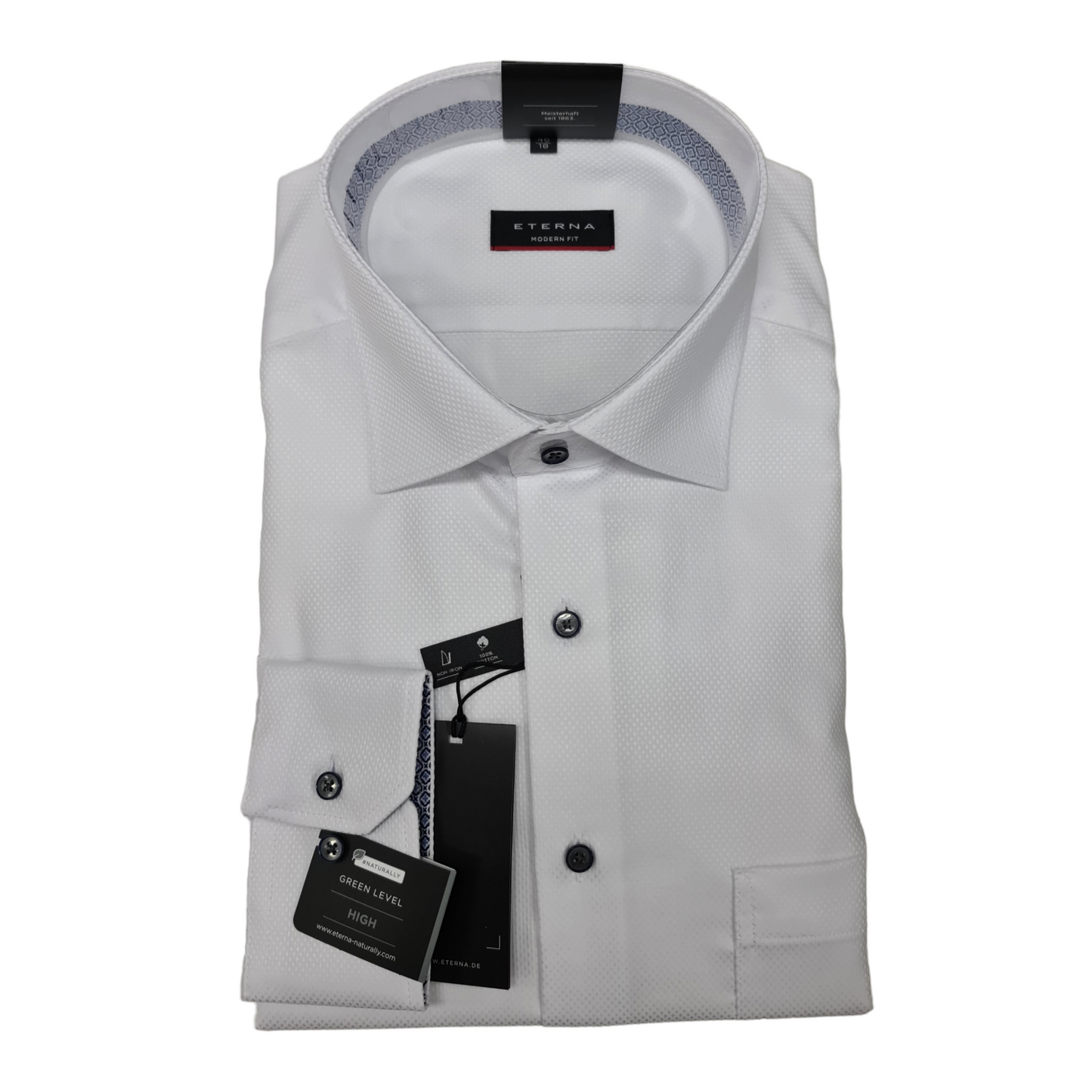 Eterna 3324/X95K 00 White Modern Fit Dress Shirt