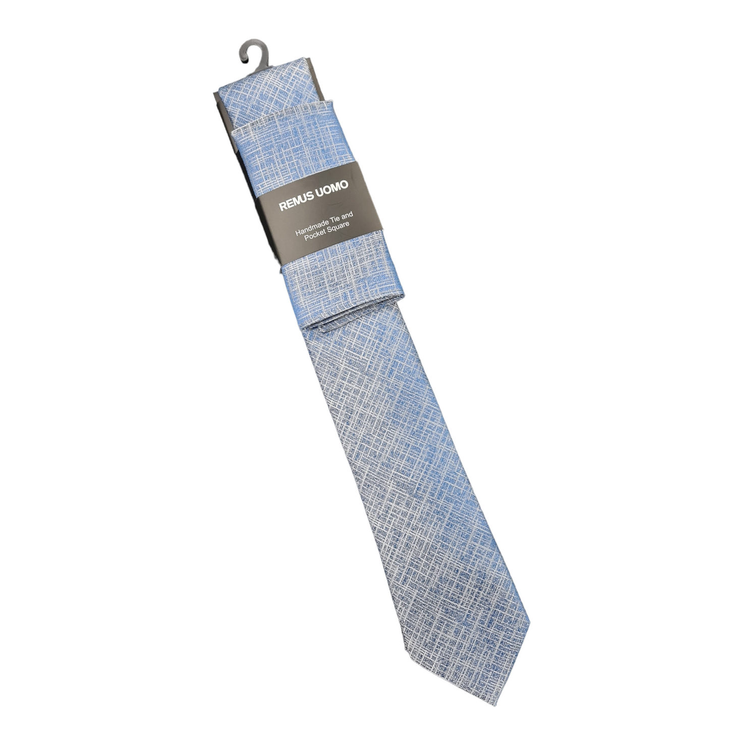 Remus Uomo TP5008 23 Blue Tie & Pocket Square Set