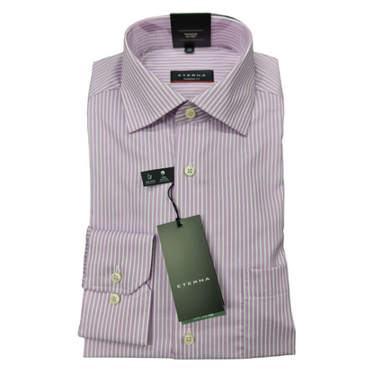 Eterna 8207 91 X169 Pink Stripe Modern Fit Dress Shirt