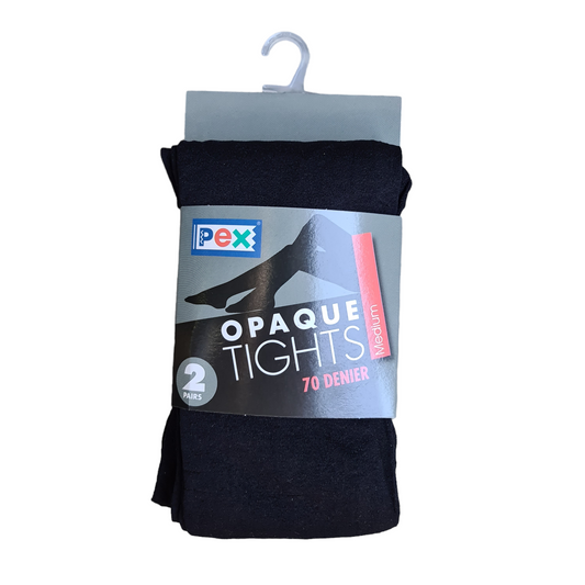 Pex Opague Black Tights
