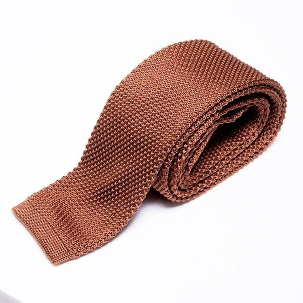 Marc Darcy Rust Knitted Tie