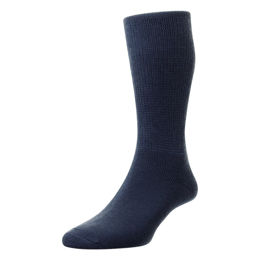 Hj Hall HJ1352 Diabetic Navy Wool Sock