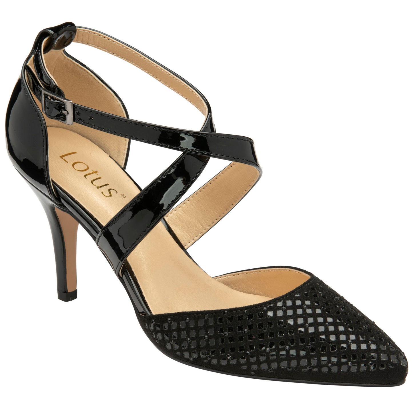 Lotus Sophia Black Dress Shoes