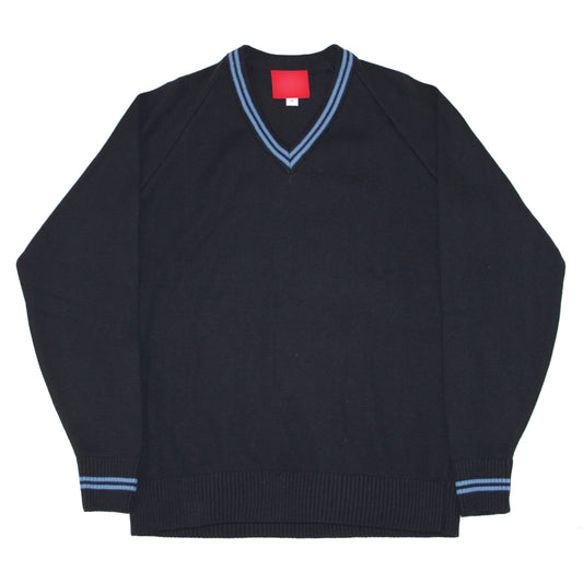St Louis Grammar School Girls Navy Jumper With Blue Band
