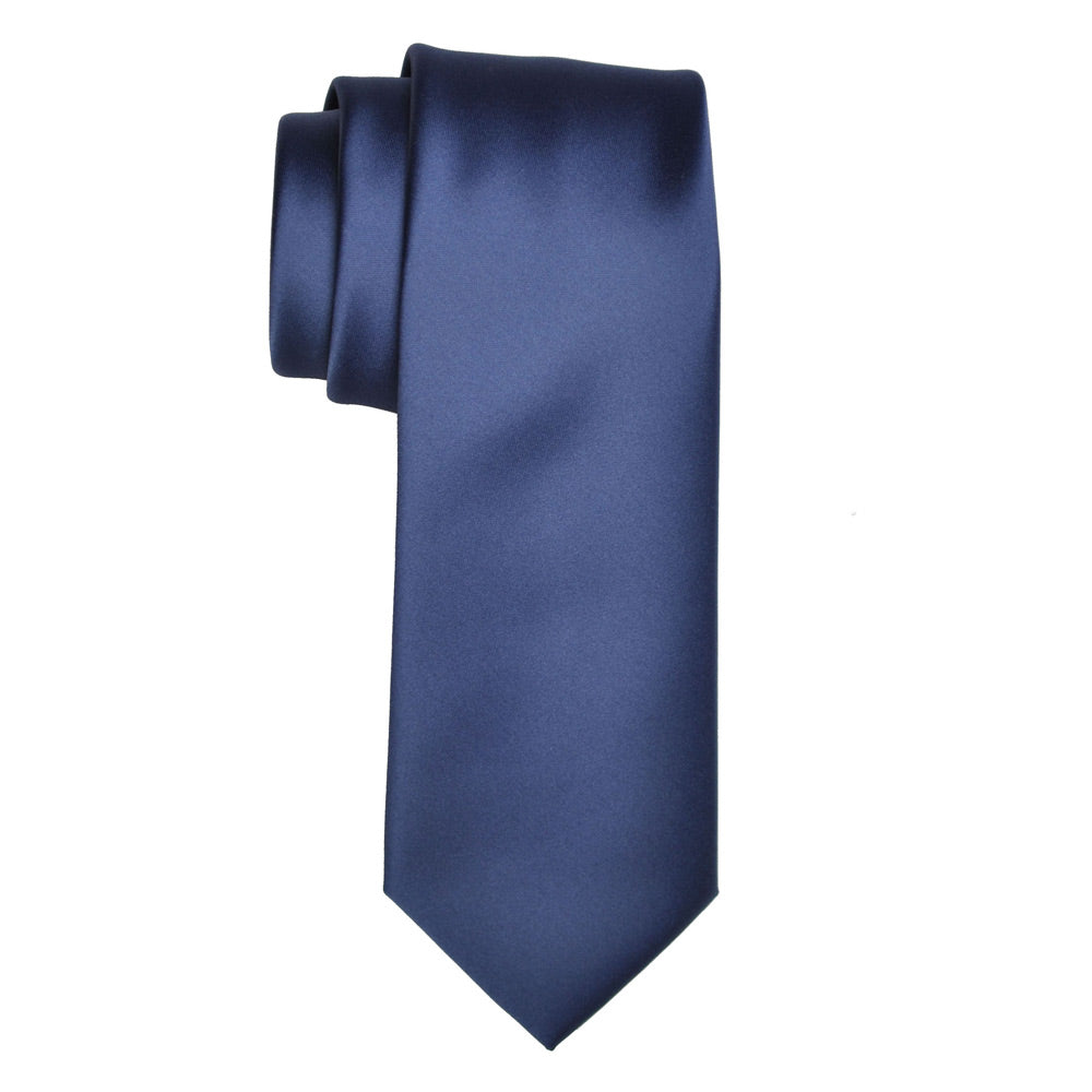 Satin French Navy Tie 03