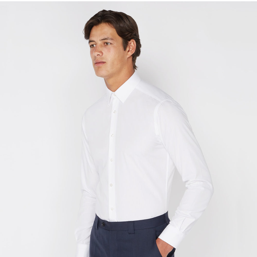 Remus Uomo 18600 01 Slim Fit White Shirt
