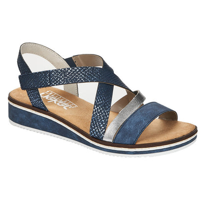 Rieker V3663-14 Navy Sandals