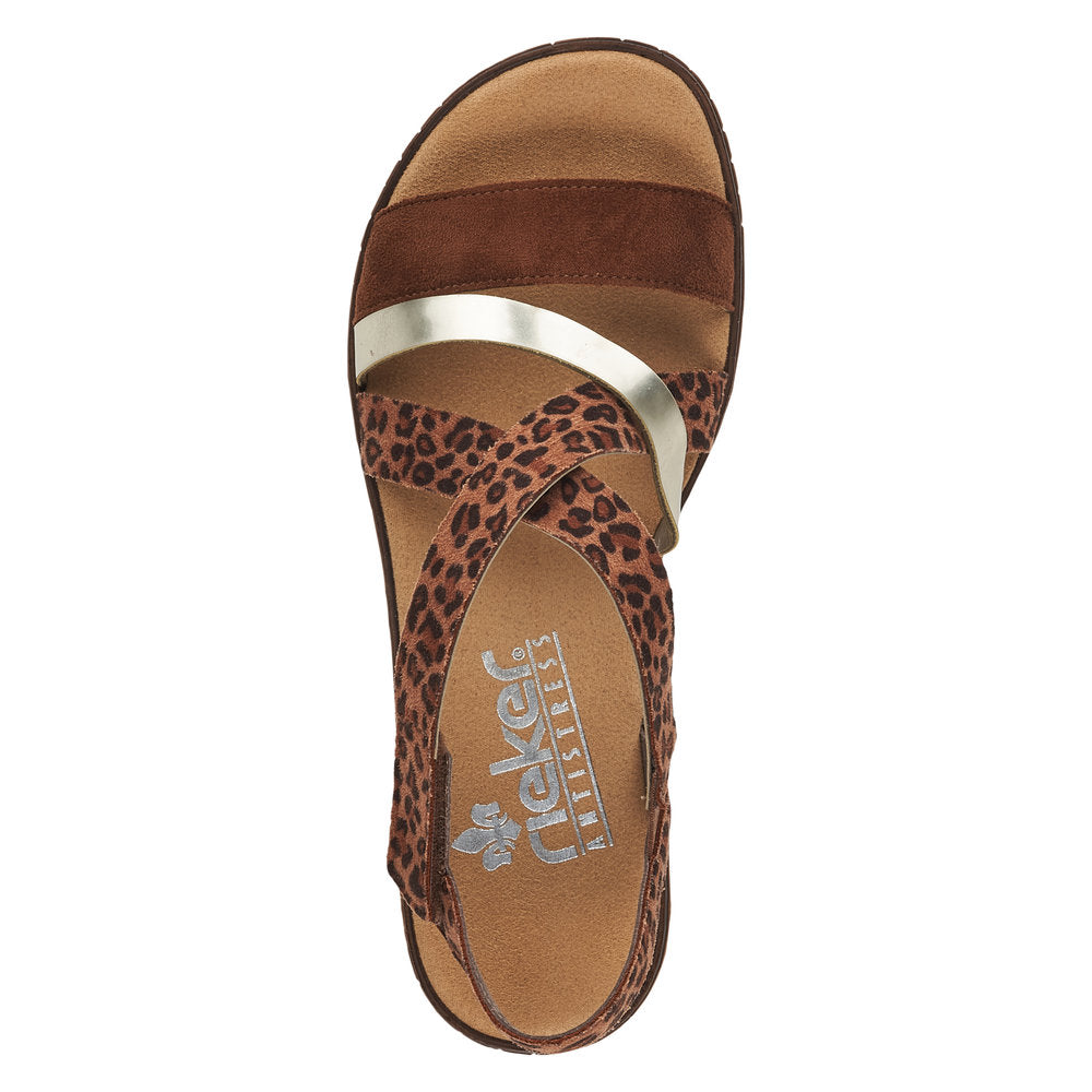 Rieker V3663-24 Tan Sandals