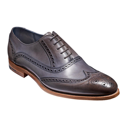 Barker Valiant Grey Handpainted Mens Formal Shoes