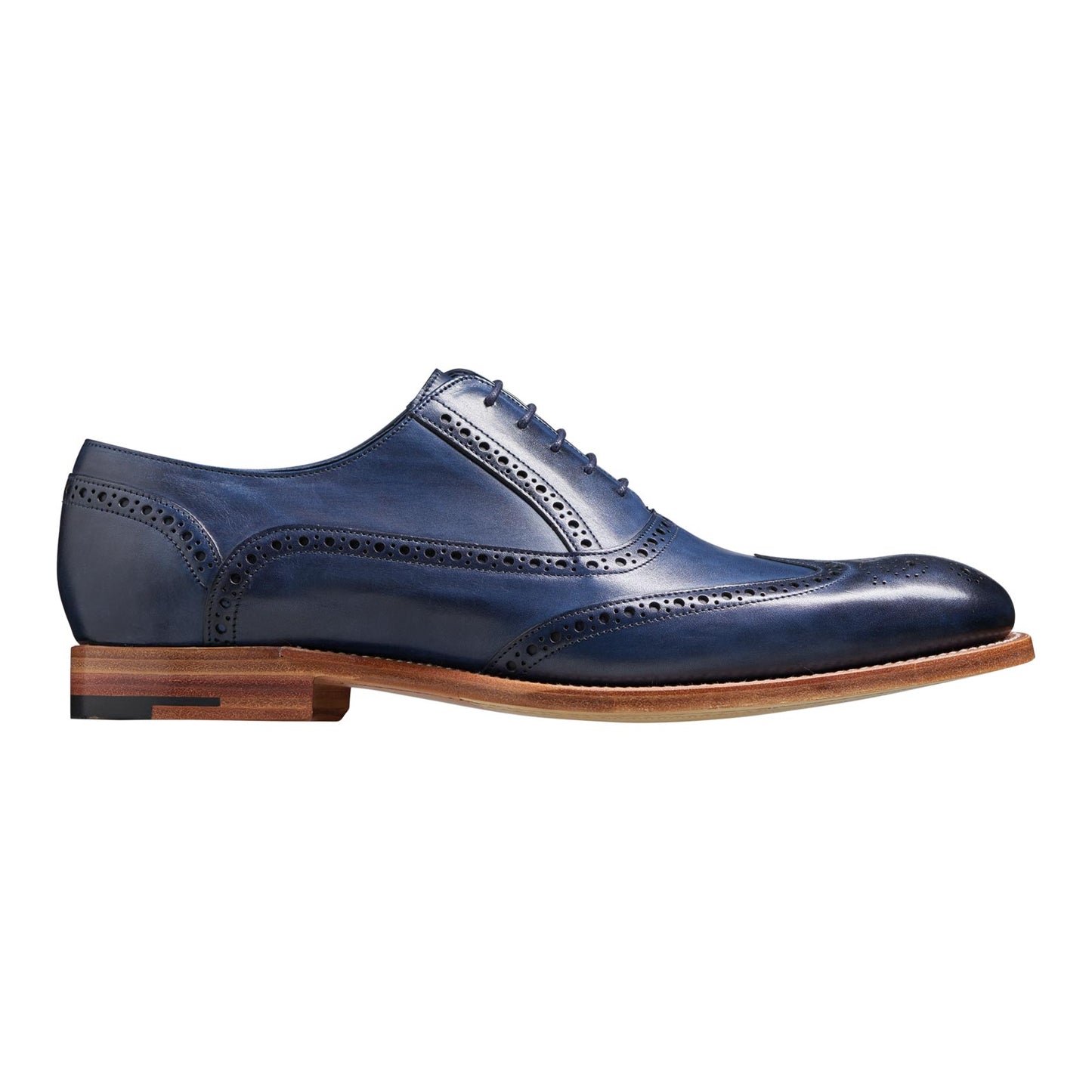 Barker Valiant Navy Handpainted Formal Shoes