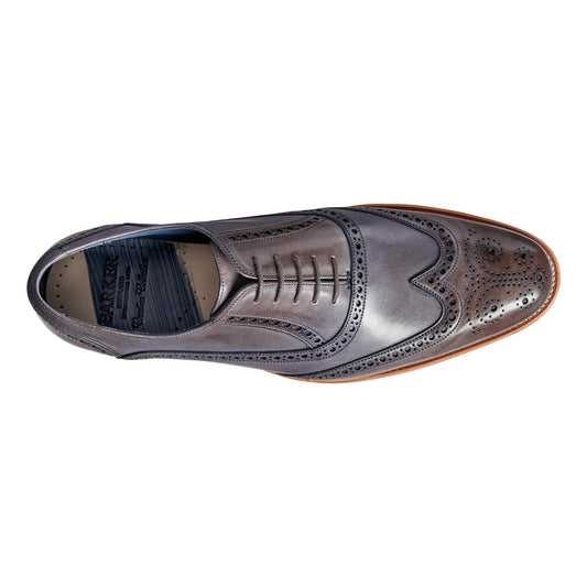 Barker Valiant Grey Handpainted Mens Formal Shoes