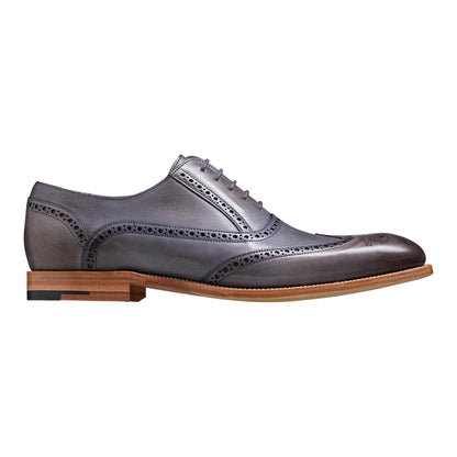 Barker Valiant Grey Handpainted Mens Formal Shoes