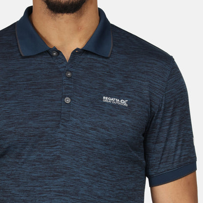 Regatta RMT186 68E Remex II Blue Wing Polo Shirt