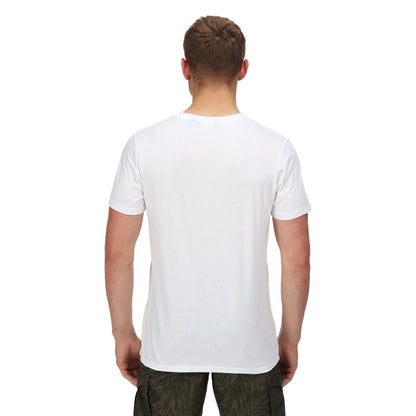 Regatta RMT243 VAI Cline VI White Holiday T-Shirt