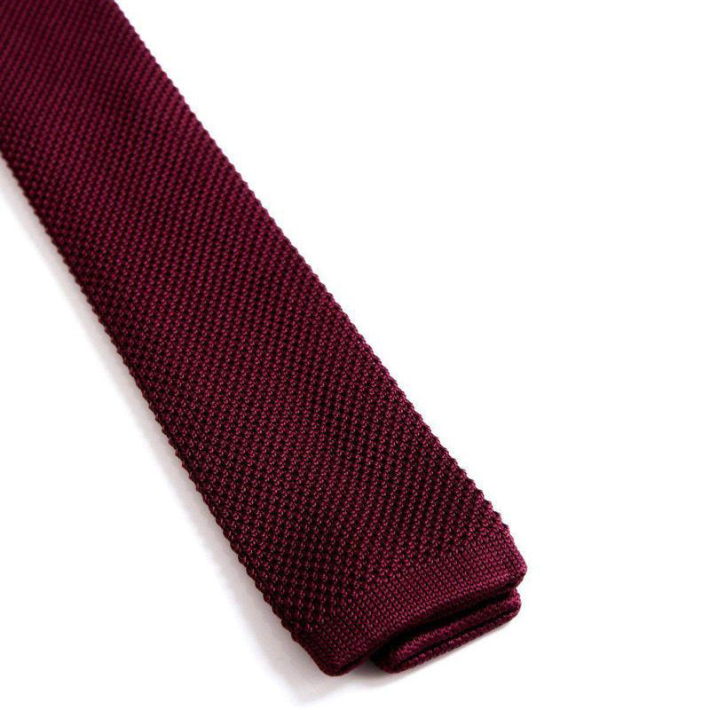 Marc Darcy Wine Knitted Tie
