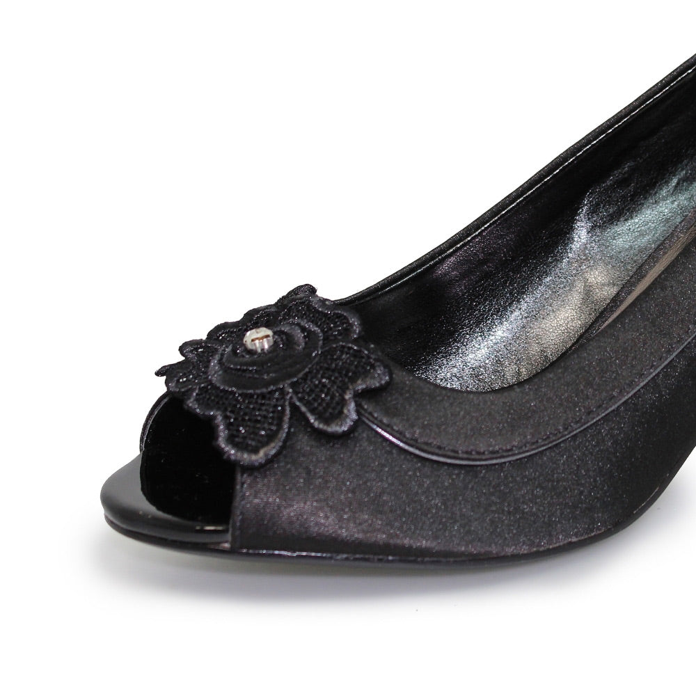 Lunar Amethyst Black Dress Shoes